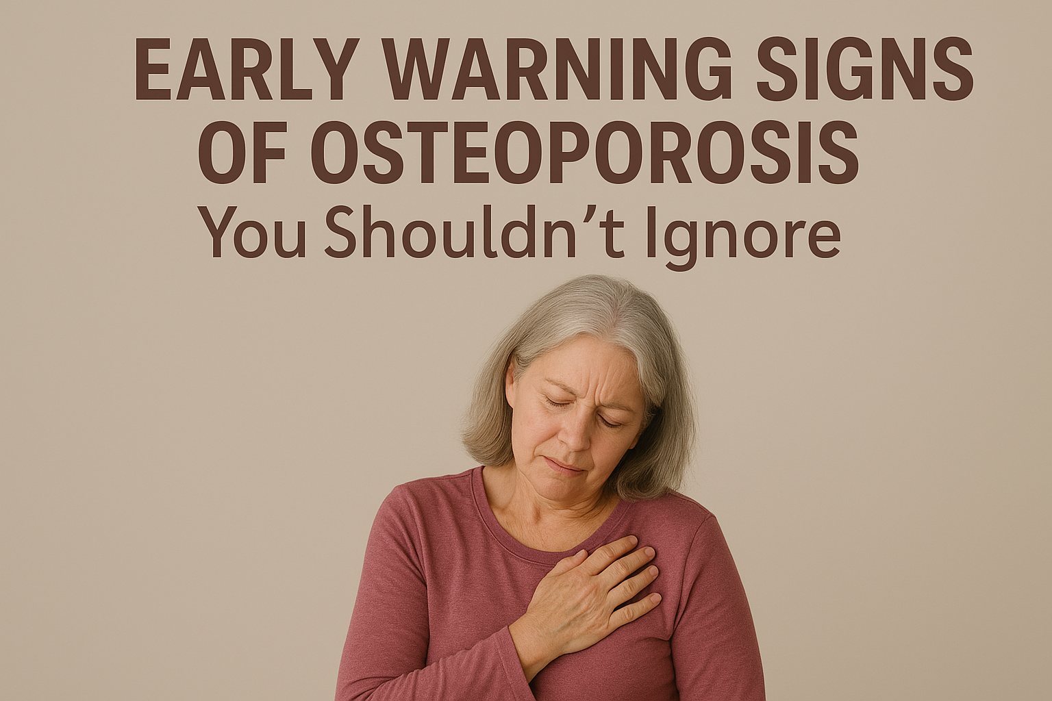 Early Warning Signs of Osteoporosis You Shouldn’t Ignore